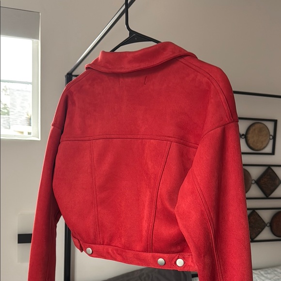 Red Cropped Jacket - Picture 5 of 5